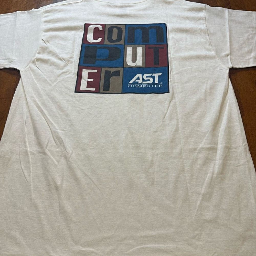 Vintage 90s Technology AST Computer Graphic Mens Shirt New without tags XL